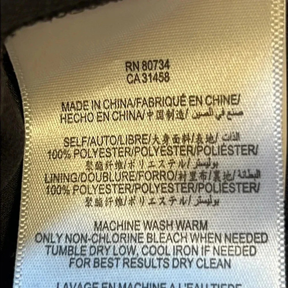 BCBG Generation Dress. Charcoal gray  with pink and cream speckles. Size 6 - Picture 11 of 14